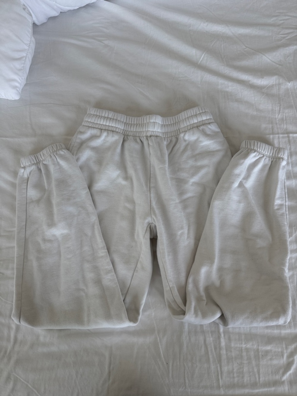 Garage White Sweatpants - Comfortable Everyday Bottoms